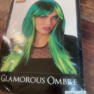 Spirit Vibrant Ombre Green Wig